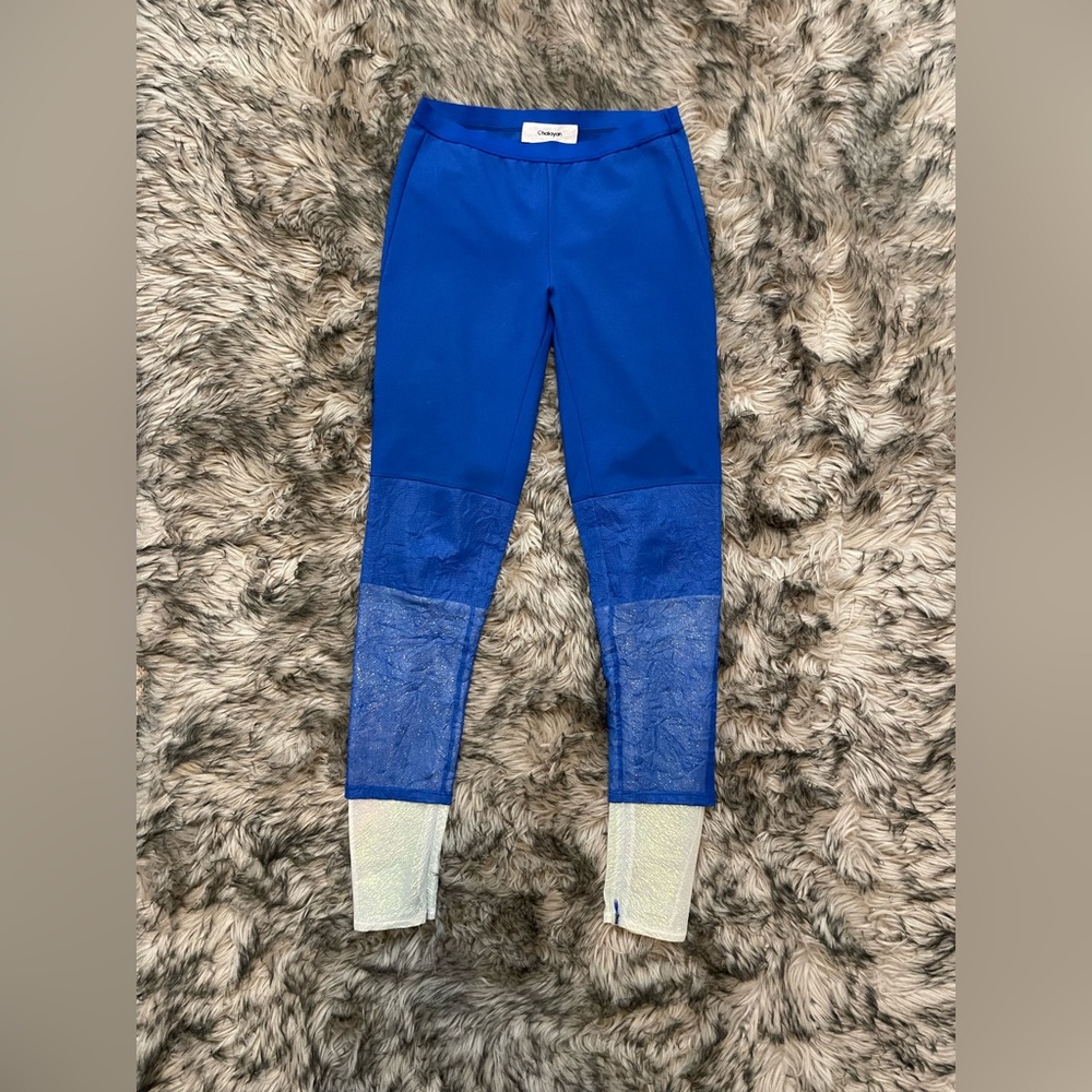 Chalayan *rare* royal blue luxury leggings